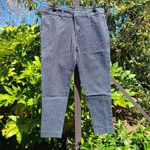 Vintage Simply Styled by Sears Capri  Skinny Pants Black & White Size 10 Petite